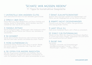 "Schatz, wir müssen reden" - 11 Tipps für konstruktive Gespräche